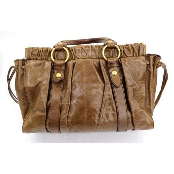 Miu Miu 2WAY Shoulder Bag Brown - Picture 2 of 8
